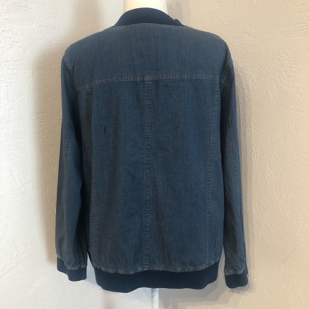 Denim & Co. Chambray Jean Jacket - Picture 5 of 8